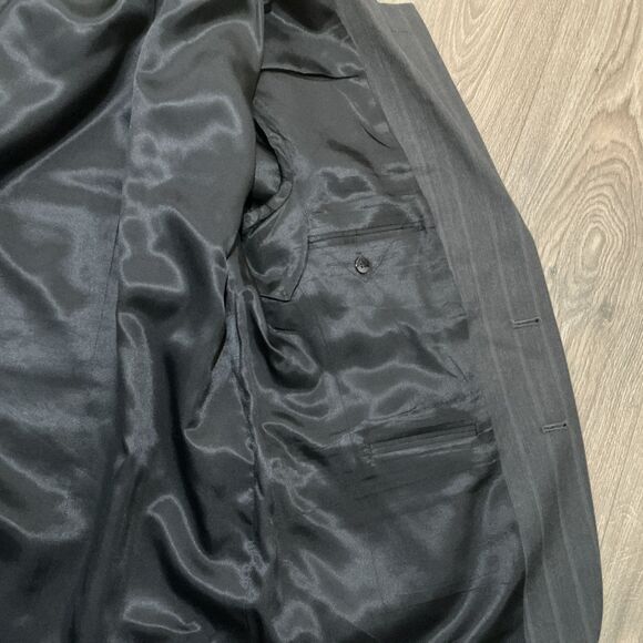 Oscar De La Renta Pinstripe Wool Cashmere Blend Blazer Jacket Sports Coat 38S - Picture 8 of 8